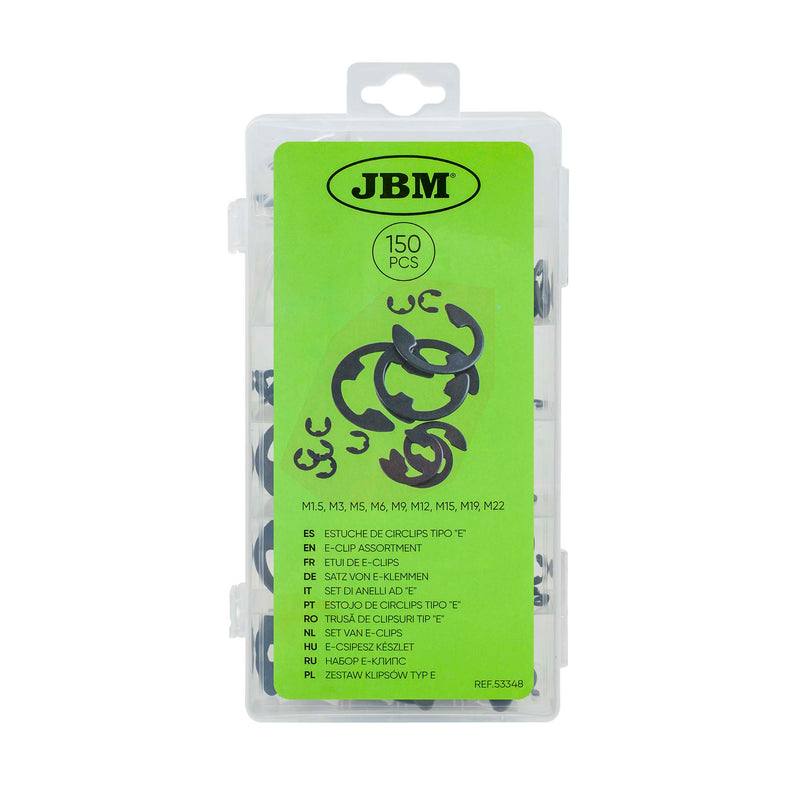 JBM (53348) E-Circlip Assortment 150pcs