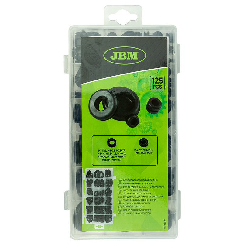 JBM (53349) Rubber Grommet Assortment 125pcs