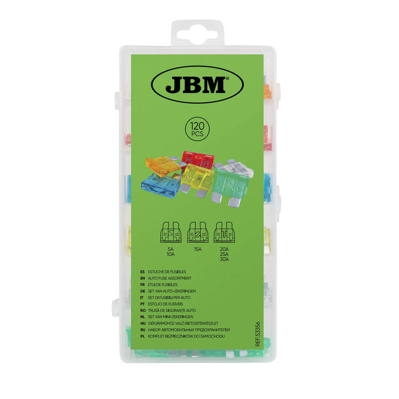 JBM (53356) Auto Fuse Assortment 120pcs