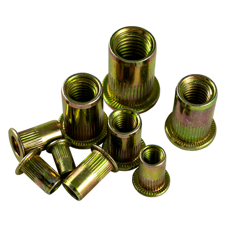 JBM (53360) Zinc Knurled Rivet Nut Assortment 150pcs