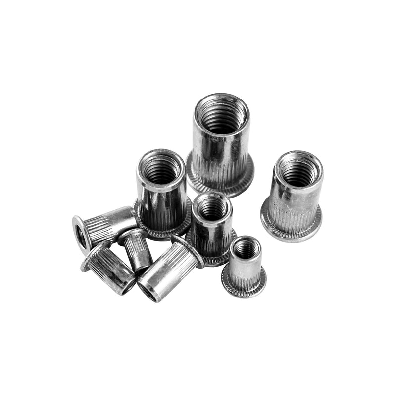JBM (53361) Aluminium Knurled Rivet Nut Assortment 150pcs