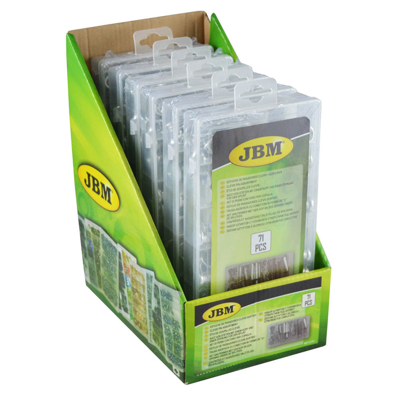 JBM (53363) Clevis Pin And R-Clip Assortment 71pcs