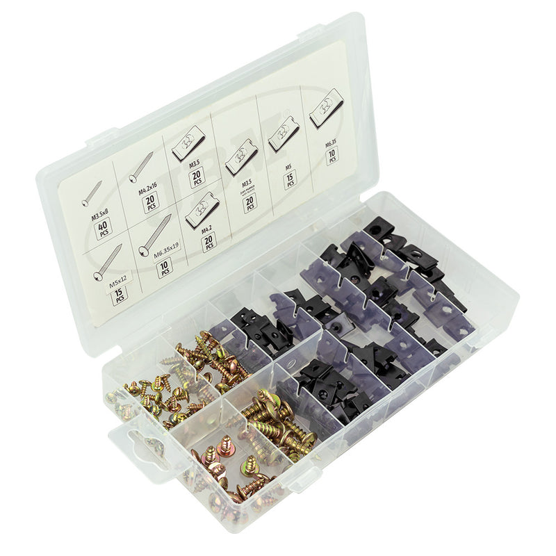JBM (53366) U-Clip and Screw Assortment 170pcs