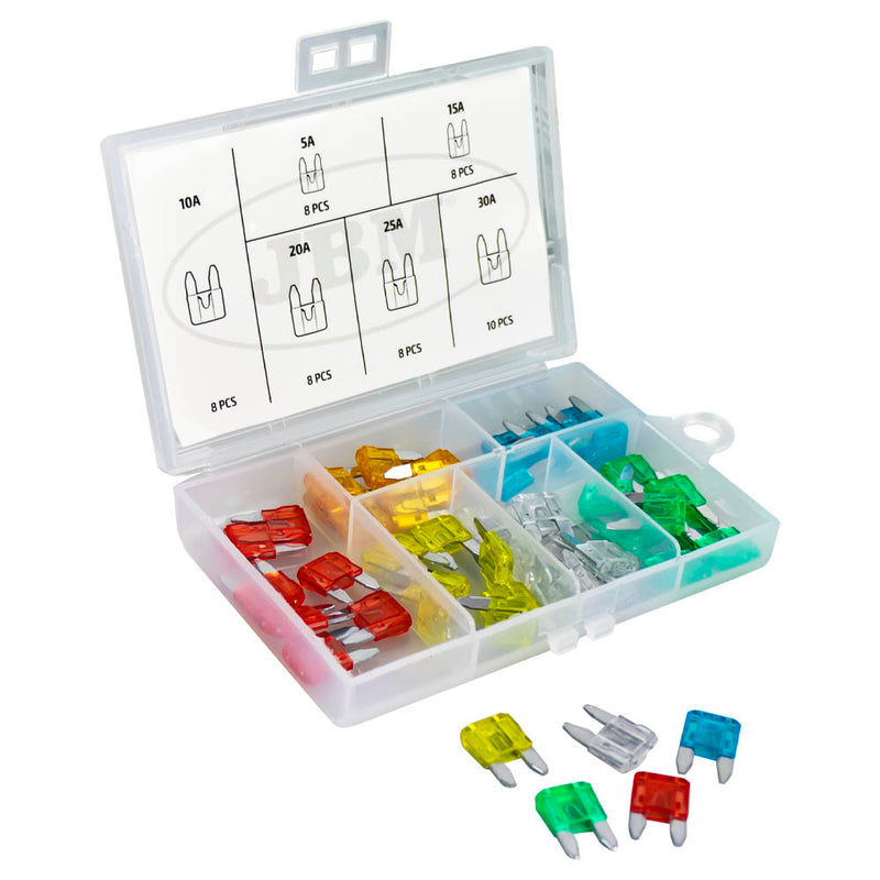 JBM (53368) Mini Fuse Assortment 50pcs