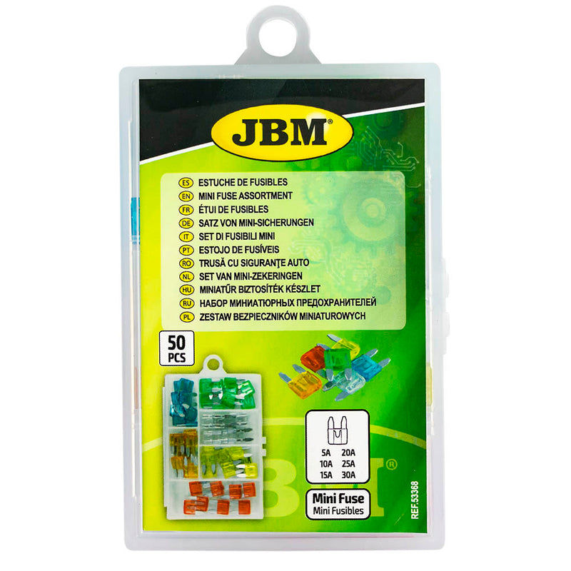 JBM (53368) Mini Fuse Assortment 50pcs