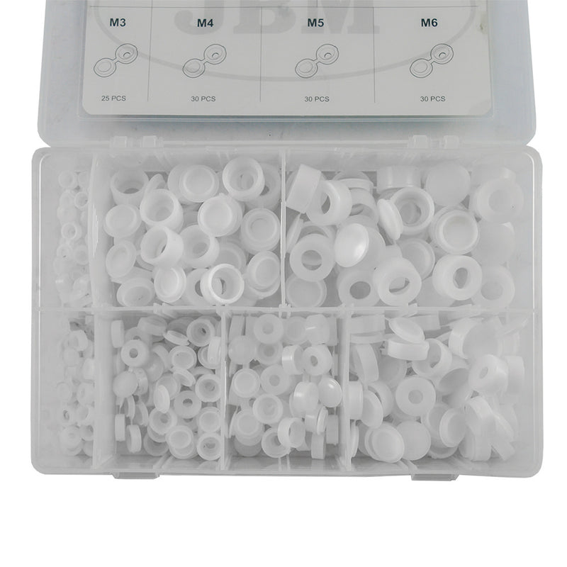 JBM (53370) Tapa abatible blanca, 180 unidades