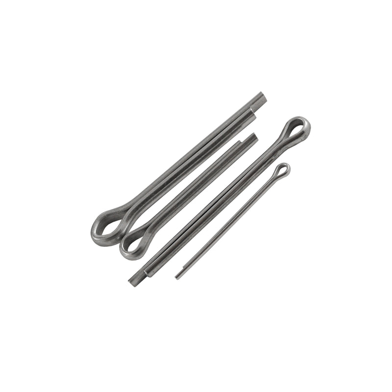 JBM (53372) Surtido de pasadores de chaveta de acero inoxidable, 144 unidades