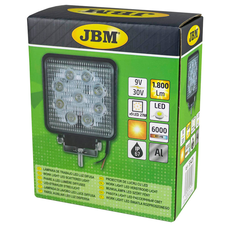 JBM (53428) 1800lm Work Light Led - Square