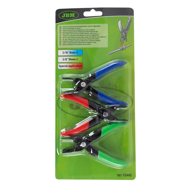 JBM (53445) Juego de 3 alicates para desconectar la línea de combustible