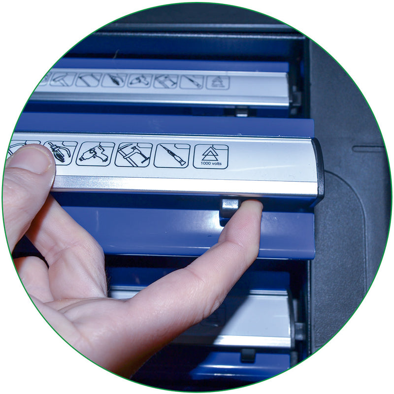 JBM (53447) Gabinete de 6 cajones - Azul - Incluye herramientas