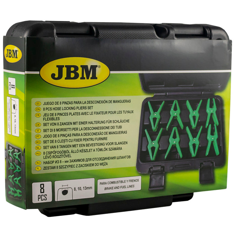 JBM (53477) Juego de 8 alicates de bloqueo para mangueras