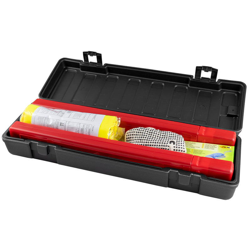 Kit de emergencia y seguridad JBM (53540) en caja de plástico