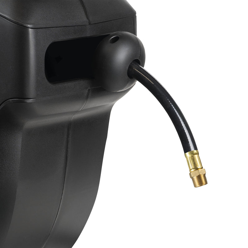 Carrete de manguera de aire JBM (53583) de 20+2 m con retráctil - Verde