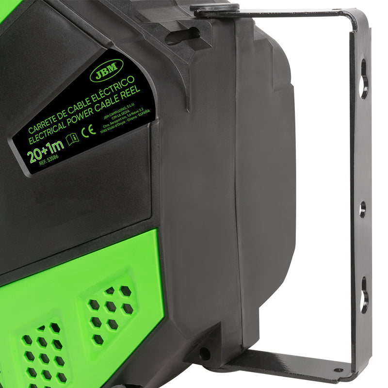 JBM (53586) 21m Retractable Electric Cable Reel