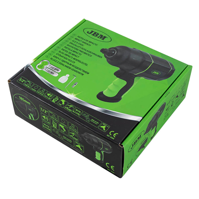 Llave de impacto JBM (53608) de 1/2" y 1200 nm