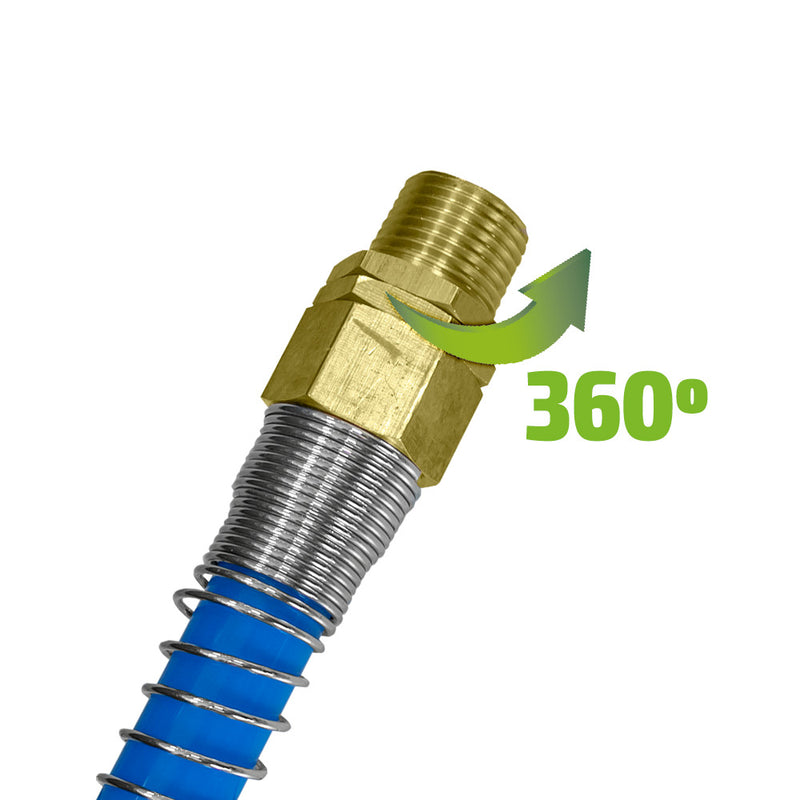 Manguera neumática en espiral JBM (53634) de 13 mm - 15 m