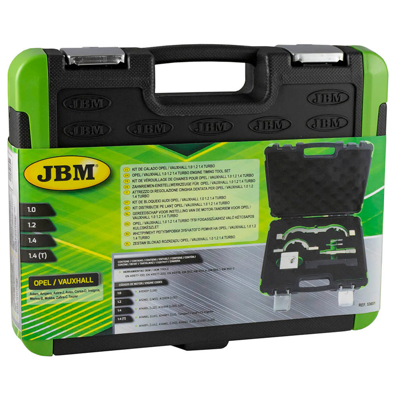 Juego de herramientas de sincronización para motores Opel/Vauxhall 1.0, 1.2 y 1.4 Turbo (JBM 53651)