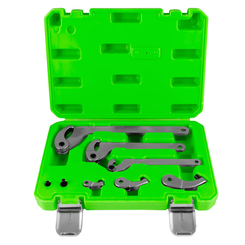 JBM (53654) Juego de 3 llaves de gancho con 3 adaptadores