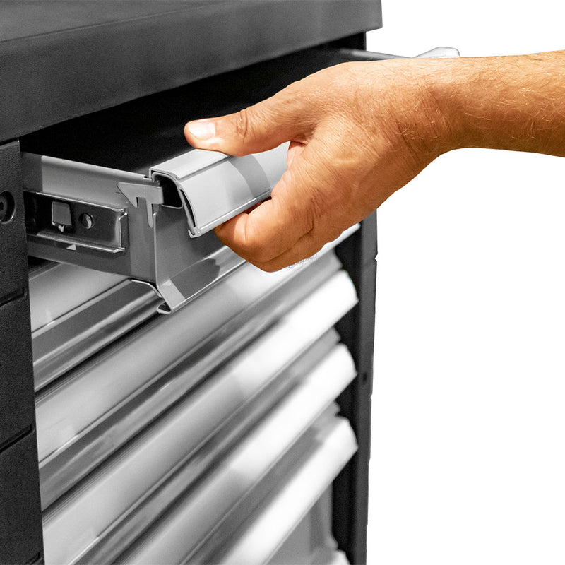 Carro portaherramientas JBM (53661) de 7 cajones - Gris - Herramientas incluidas