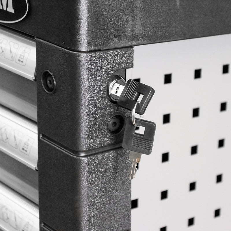 Carro portaherramientas JBM (53661) de 7 cajones - Gris - Herramientas incluidas