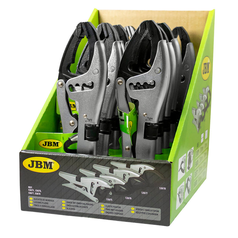 Alicates de presión con mordaza curva JBM (53676)