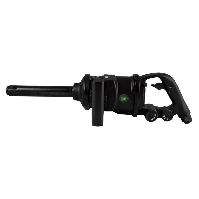 Llave de impacto neumática de punta larga y peso ligero JBM (53681) para camiones, 1", 2441 nm