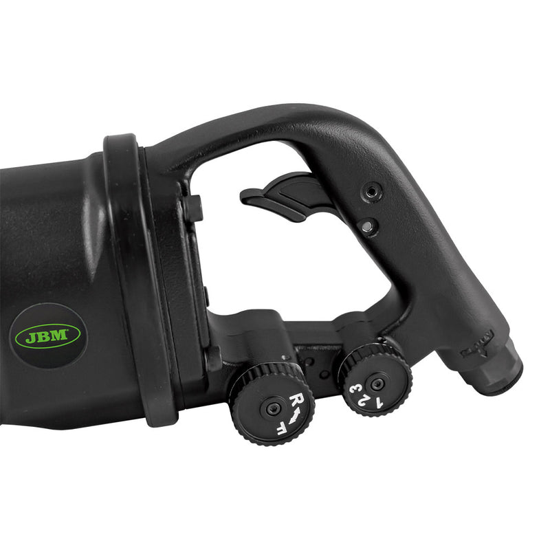 Llave de impacto neumática de punta larga y peso ligero JBM (53681) para camiones, 1", 2441 nm