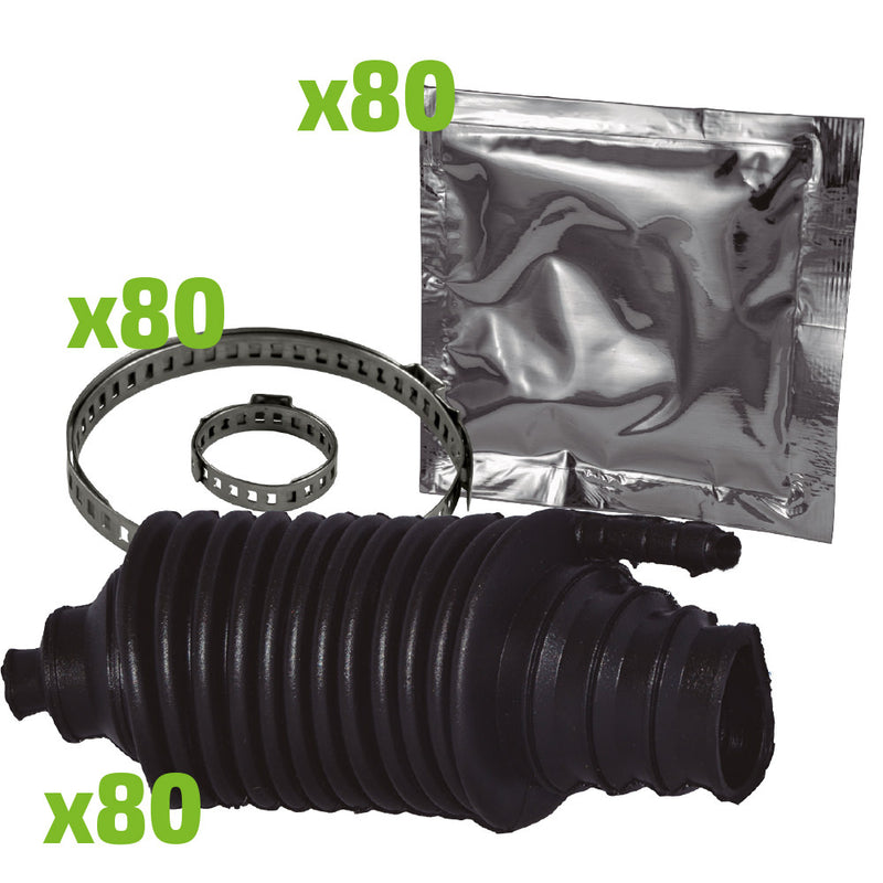 JBM (53695) Conjunto com 80 Exaustores Universais para Cremalheira de Direção