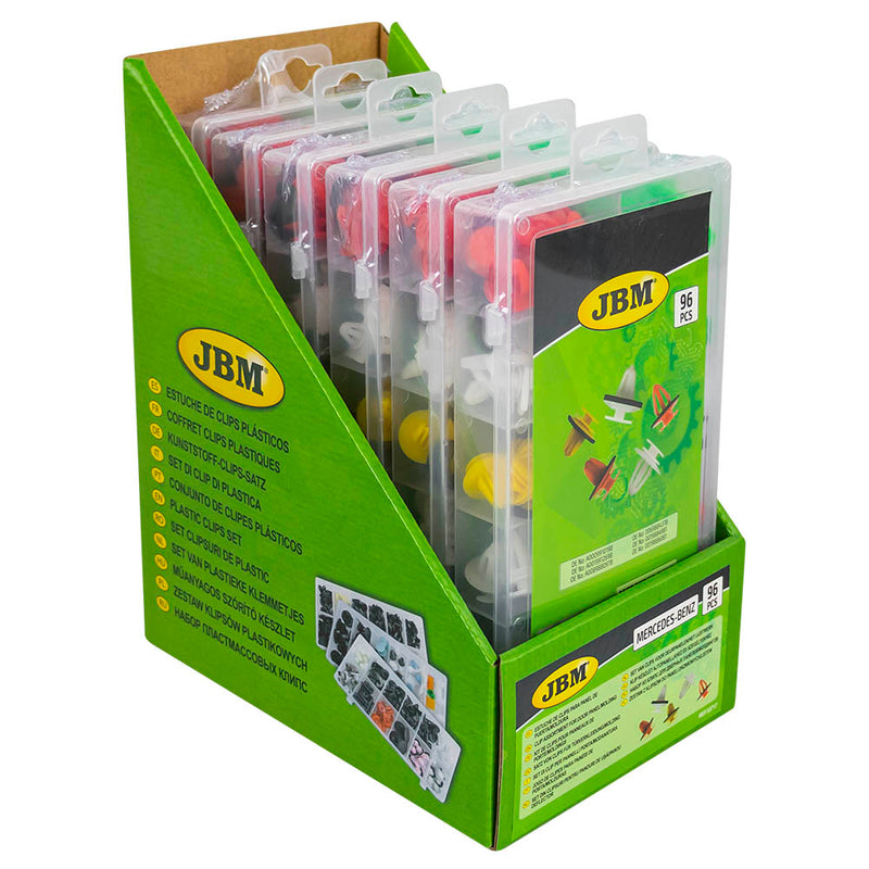 JBM (53717) Conjunto de 96 Presilhas para Painel/Moldura da Porta Mercedes-Benz