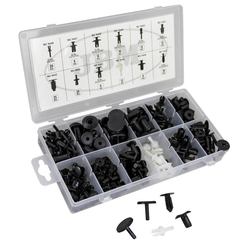 JBM (53718) Conjunto de 151 Presilhas para Estofos Mercedes-Benz