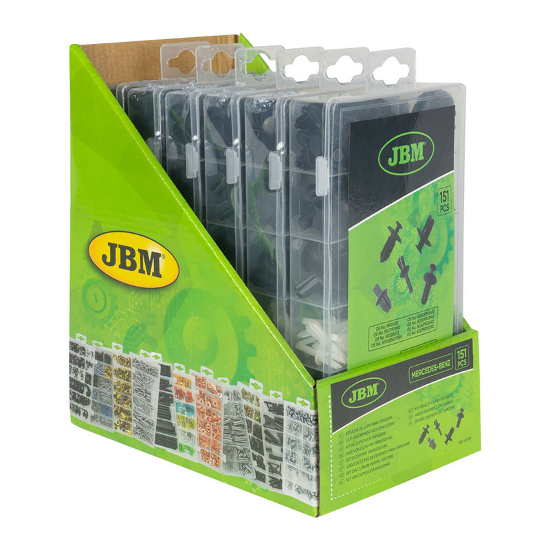 JBM (53718) Conjunto de 151 Presilhas para Estofos Mercedes-Benz