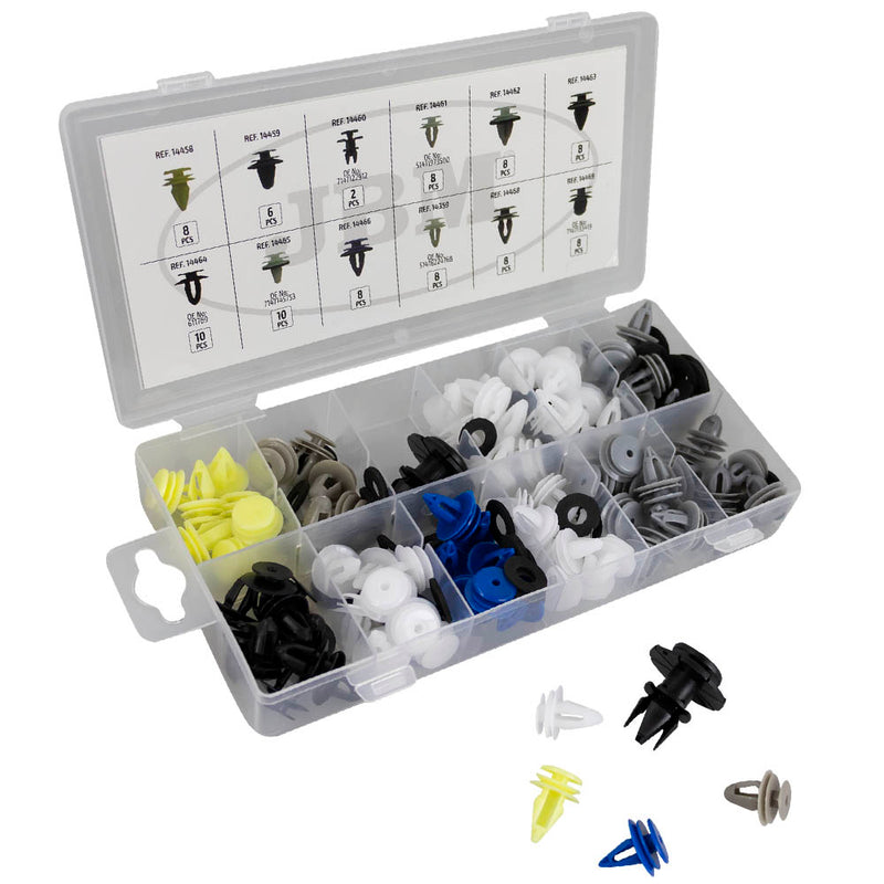 JBM (53719) Conjunto de 92 Presilhas para Painel/Moldura de Porta BMW/Mini