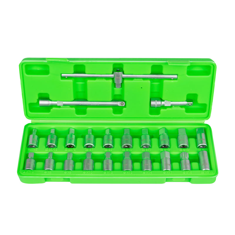 JBM (53735) Conjunto de 23 Tomadas para Bujão de Drenagem de Óleo