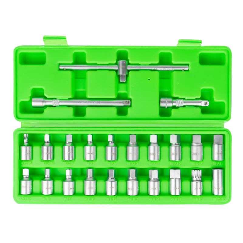 JBM (53735) Conjunto de 23 Tomadas para Bujão de Drenagem de Óleo