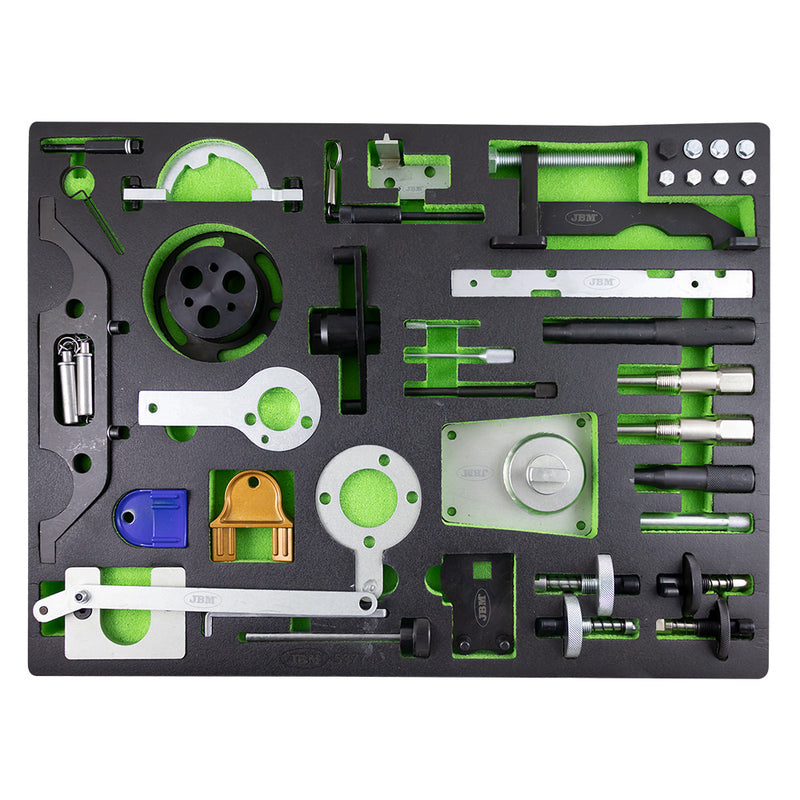 Conjunto de ferramentas de bloqueio da sincronização do motor JBM (53774) para Opel/Chevrolet/Saab/Fiat/Lancia/Suzuki/Ford