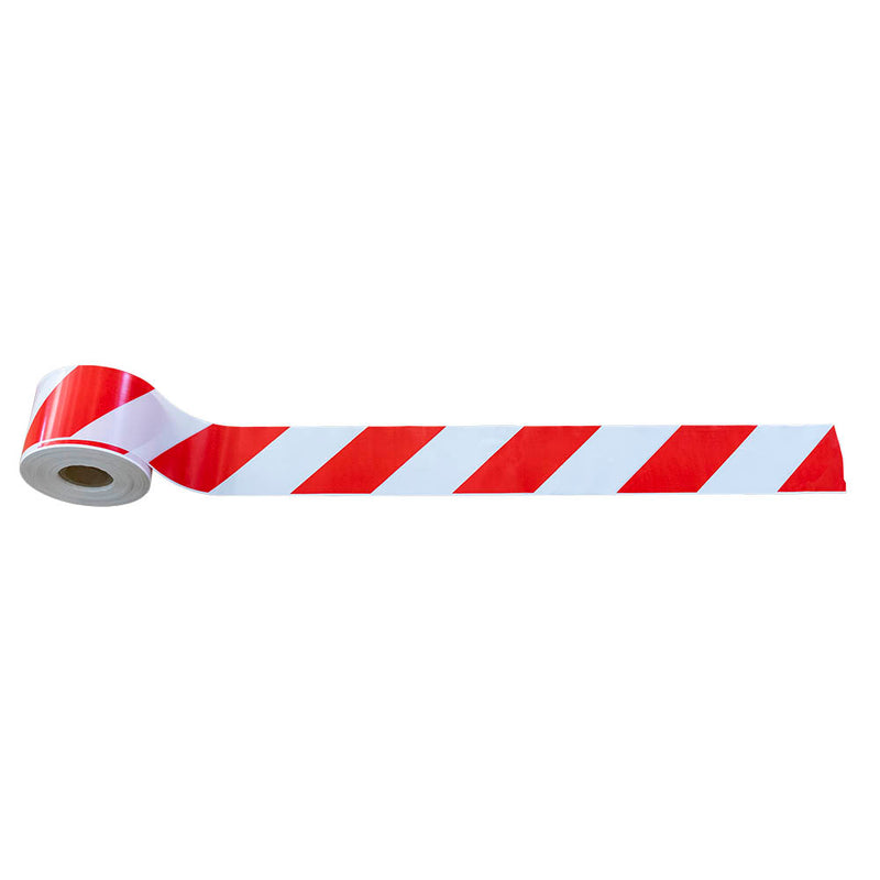 JBM (53811) White / Red Barrier Tape - 200m