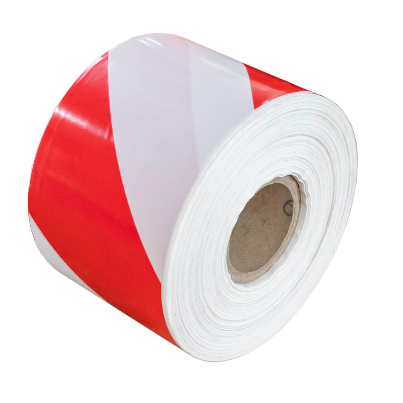 JBM (53811) White / Red Barrier Tape - 200m