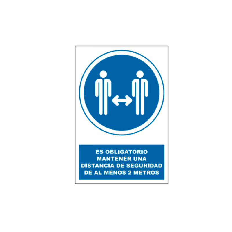 JBM (53814) Mandatory Poster - Keep Safe Distance