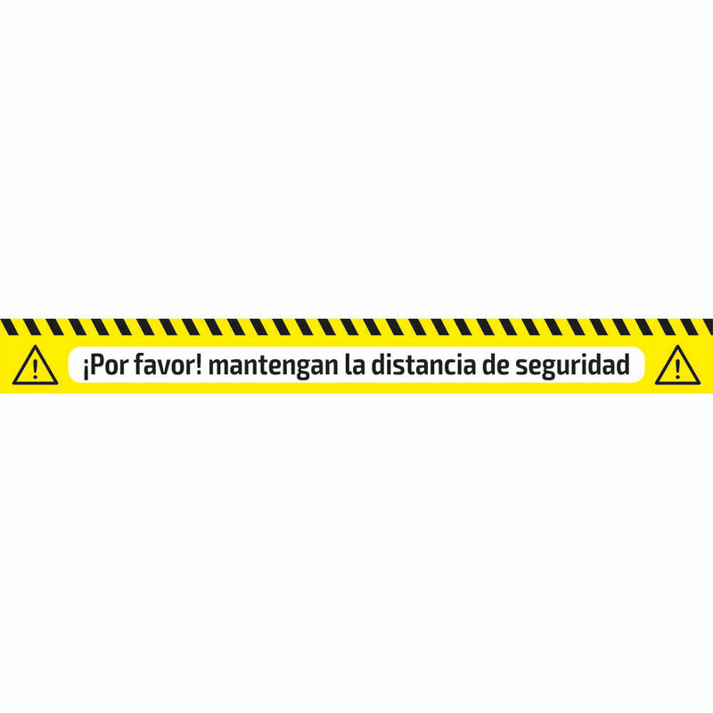 JBM (53840ES) Self-Adhesive Warning Tape - Safety Distance