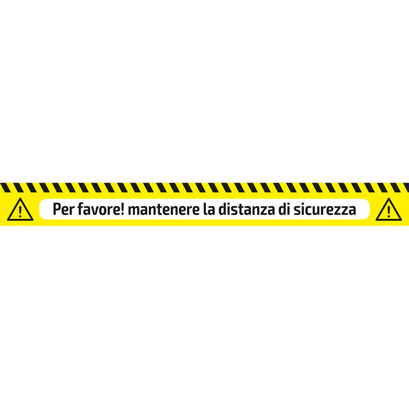 JBM (53840IT) Adhesive Warning Tape - Safety Distance