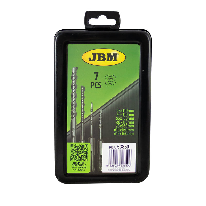 JBM (53850) Juego de 7 brocas para martillo perforador SDS Plus