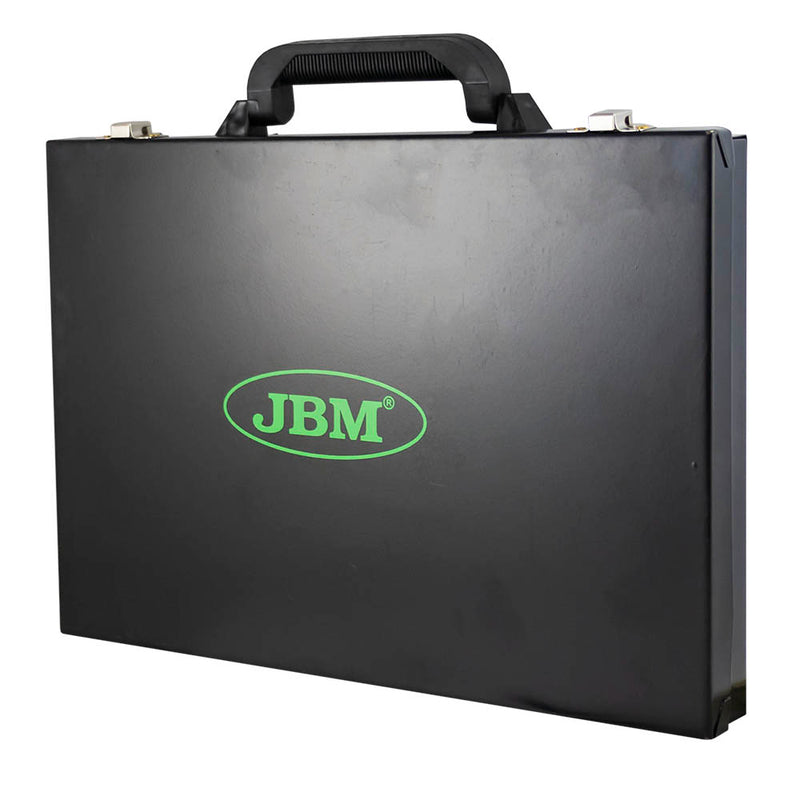 Juego de brocas helicoidales métricas JBM (53852) HSS 4341 de 1 a 10 mm