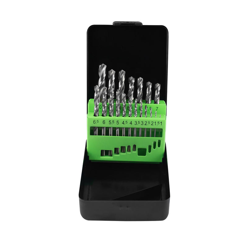 Juego de brocas helicoidales métricas HSS 4341 JBM (53854) de 1 a 10 mm