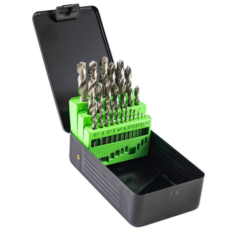 Juego de brocas helicoidales métricas HSS 4341 JBM (53856) de 1 a 13 mm