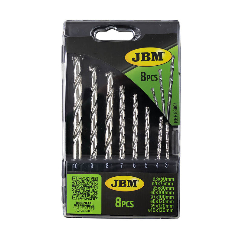 JBM (53861) Masonry 8 Drill Bit Set 3-10mm