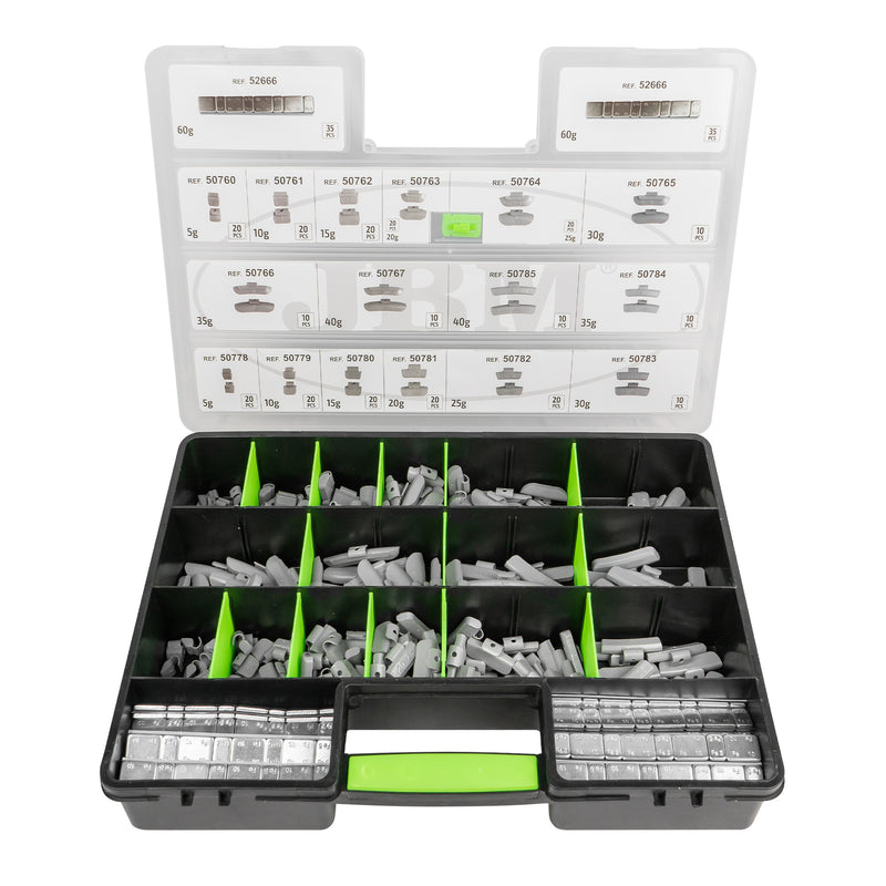 Caja de selección de contrapesos surtidos para ruedas JBM (53864)