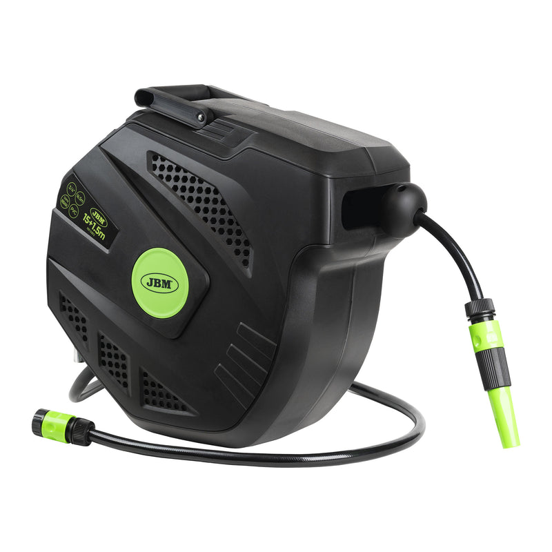 JBM (53872) Carrete de manguera de agua de 15 m