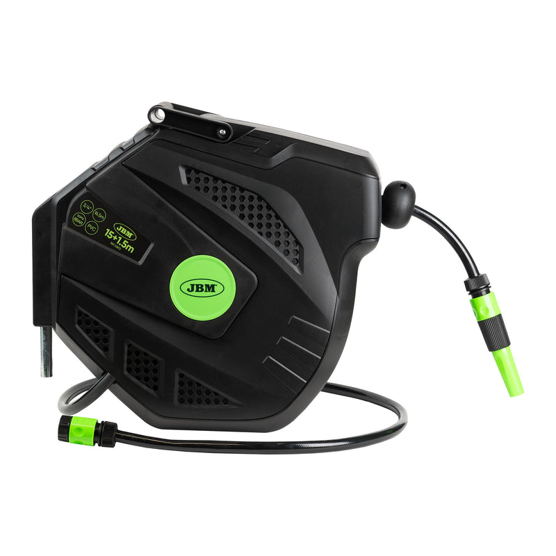 JBM (53872) Carrete de manguera de agua de 15 m