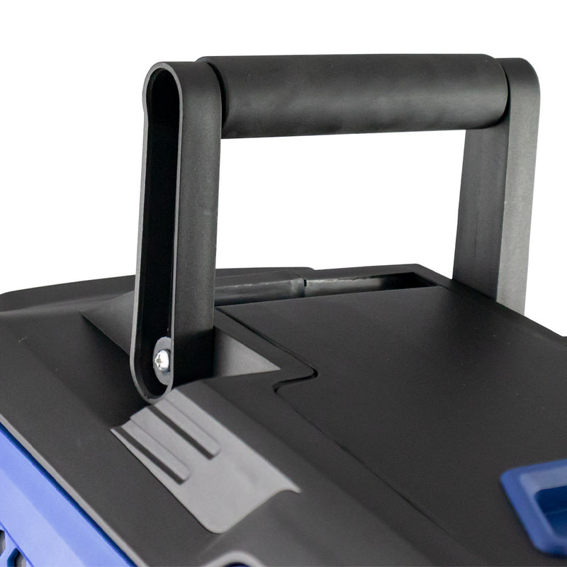 Carrete de manguera de aire JBM (53881) de 10+1,5 m con retráctil - Azul