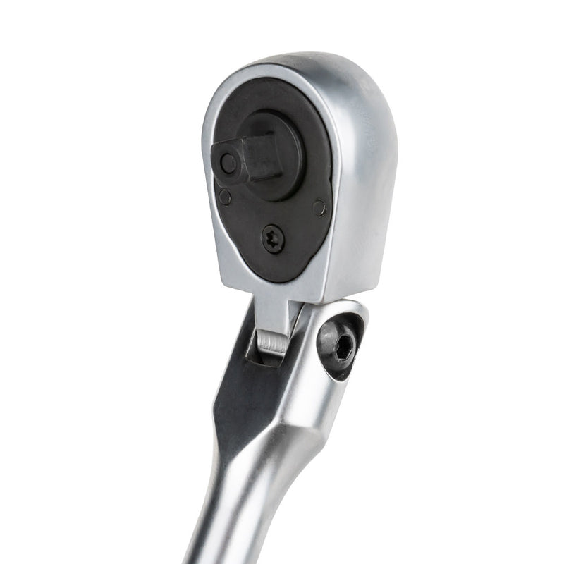 JBM (53886) Llave de carraca extralarga de 1/4" con cabezal flexible de 305 mm y 72 dientes